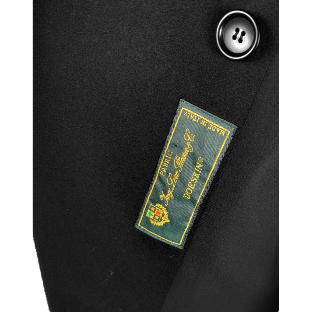 loro piana tessuto - giacca doppiopetto nero