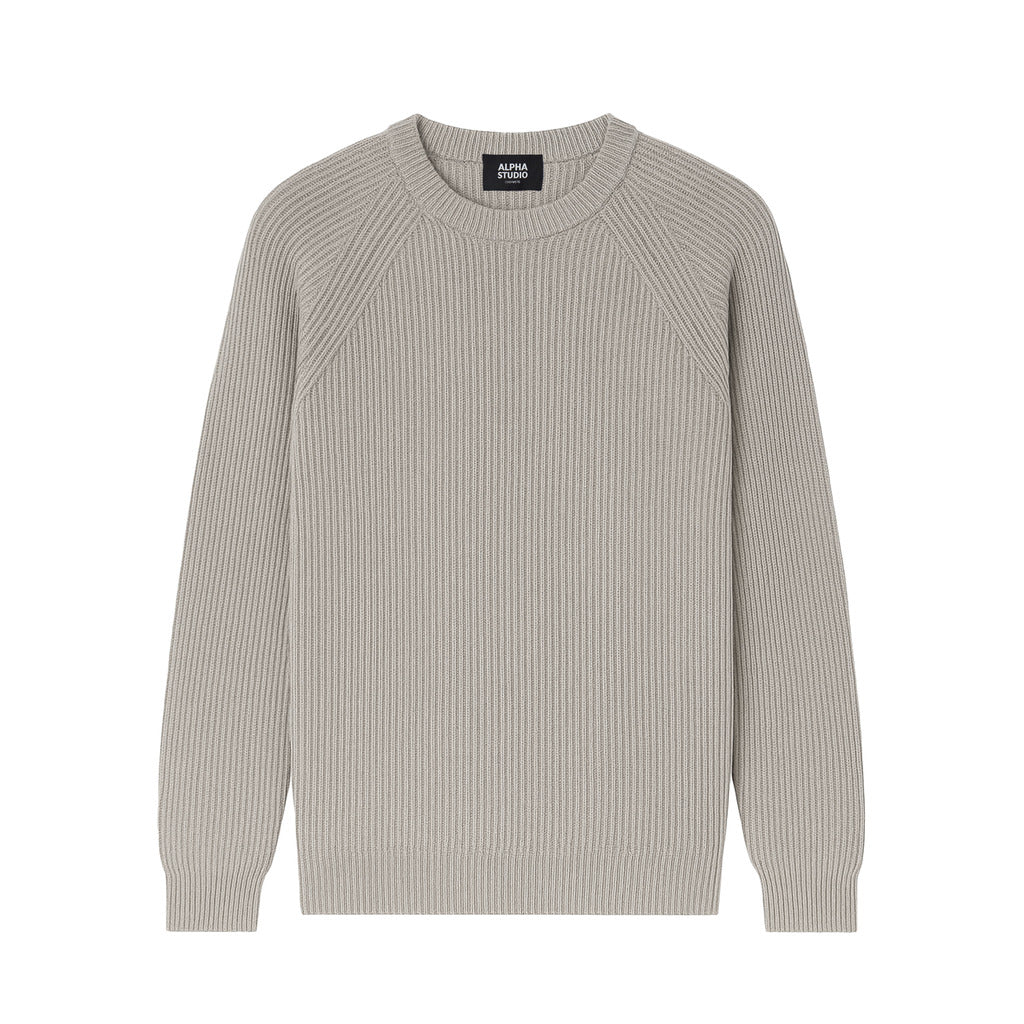 alpha studio - brioches crewneck sweater
