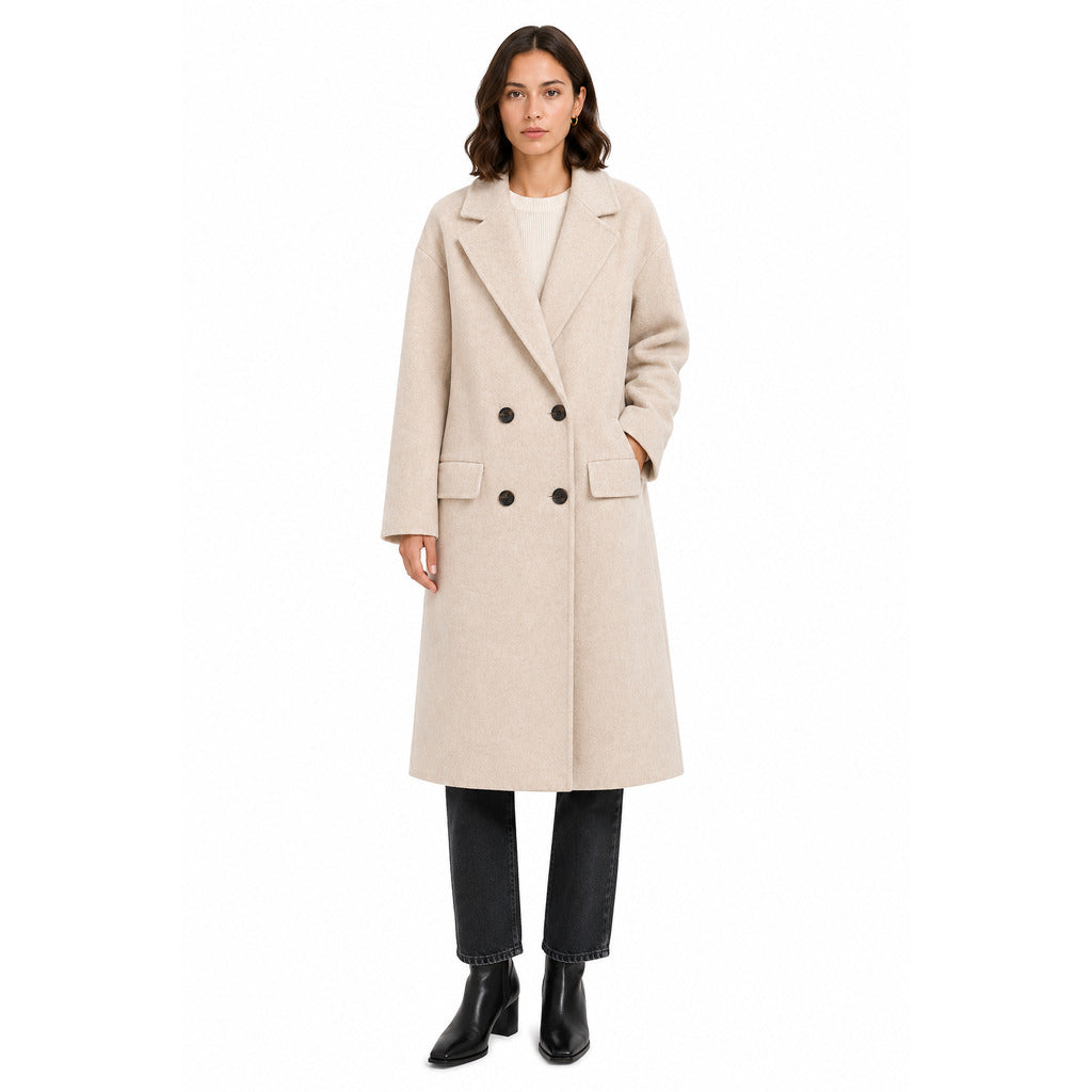 bagutta - cappotto lungo lana doppiopetto