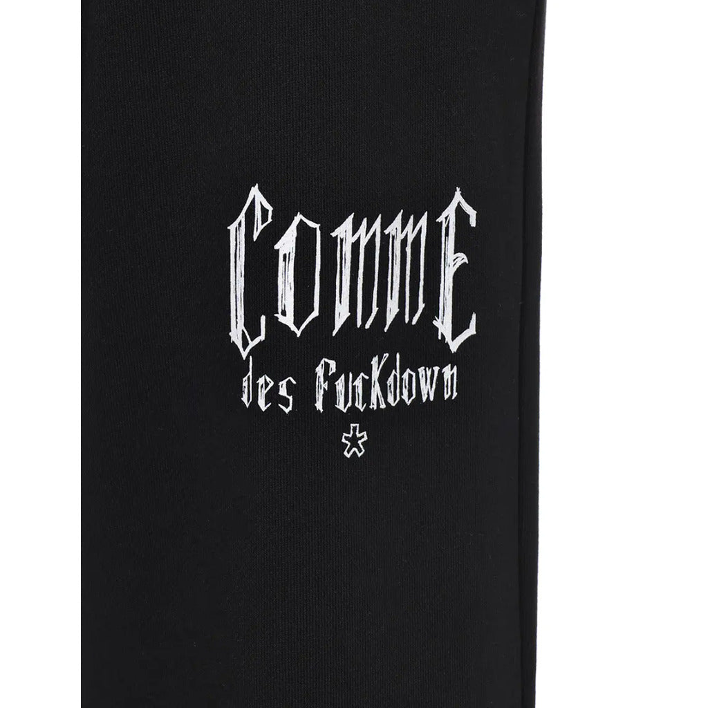 comme des fuckdown - pantaloni felpa stampa e borchie
