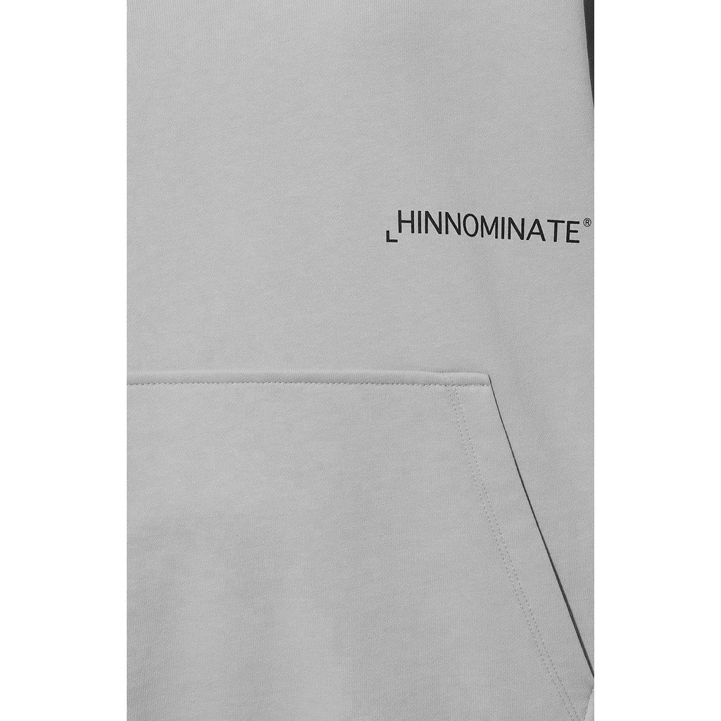 hinnominate - felpa cappuccio grigia
