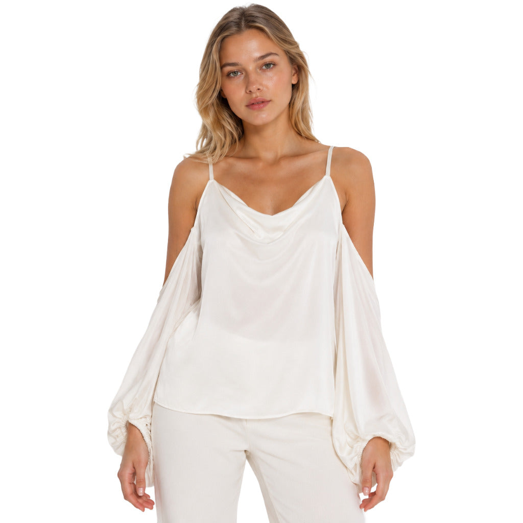 patrizia pepe - blusa bianca