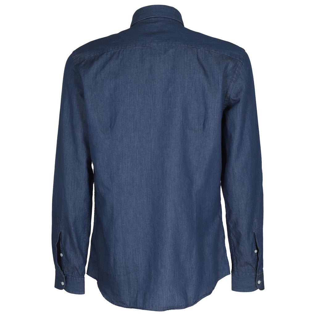 mc2 saint barth - camicia denim blu scuro