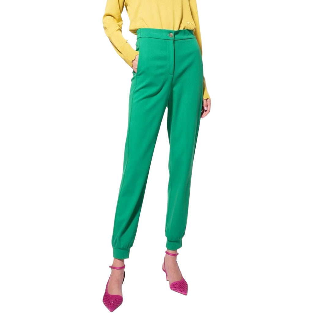 pinko - pantaloni paulette verde