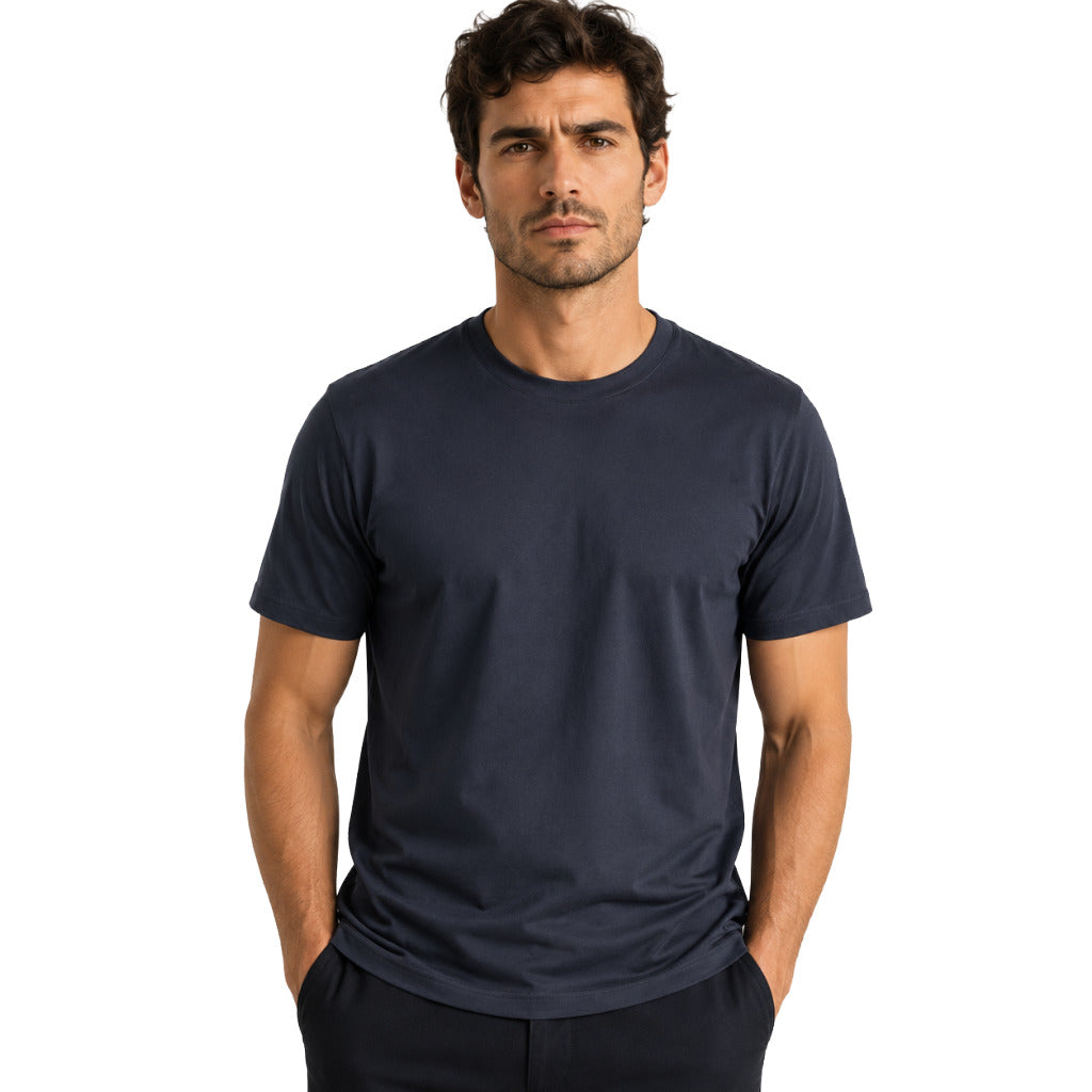 alpha studio - t-shirt jersey stretch corta