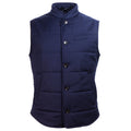loro piana tessuto - gilet lana blu