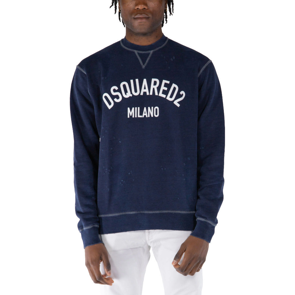 dsquared2 - felpa girocollo distressed