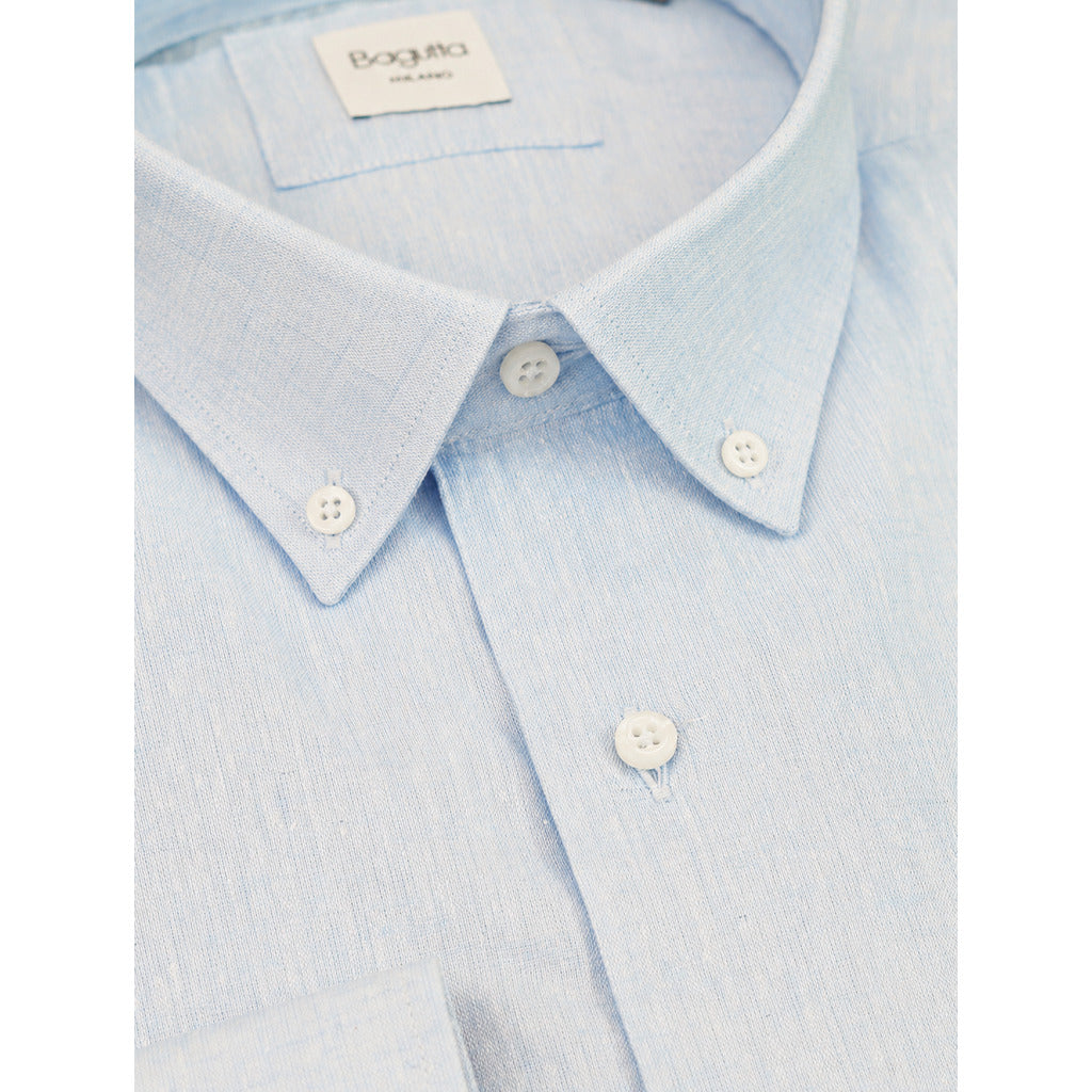 bagutta - camicia button down celeste
