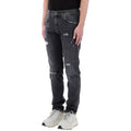 dolce & gabbana - lucky chance logo distressed denim