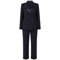 loro piana tessuto - completo doppiopetto blu