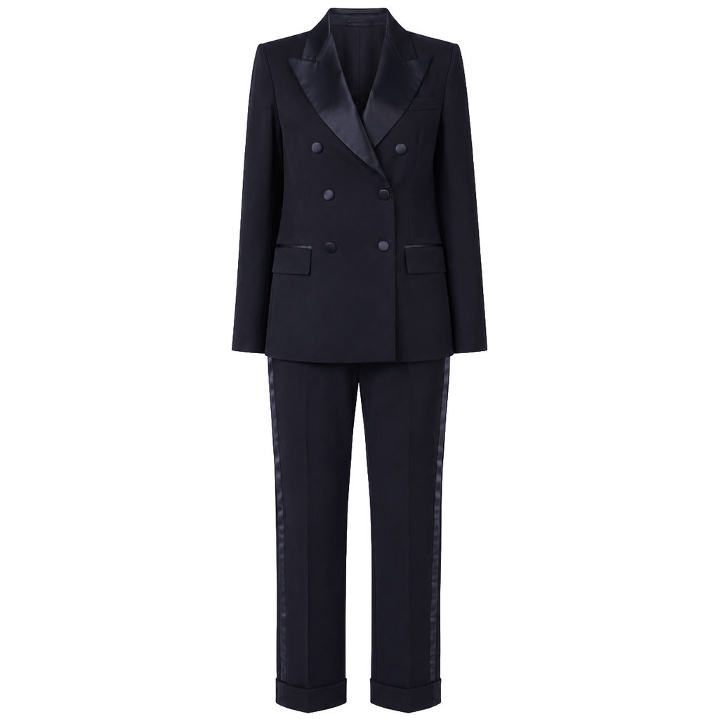 loro piana tessuto - completo doppiopetto blu