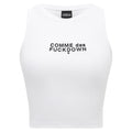 comme des fuckdown - top crop in costina bianco