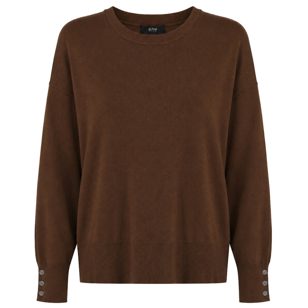 alpha studio - girocollo m/l seta-cashmere