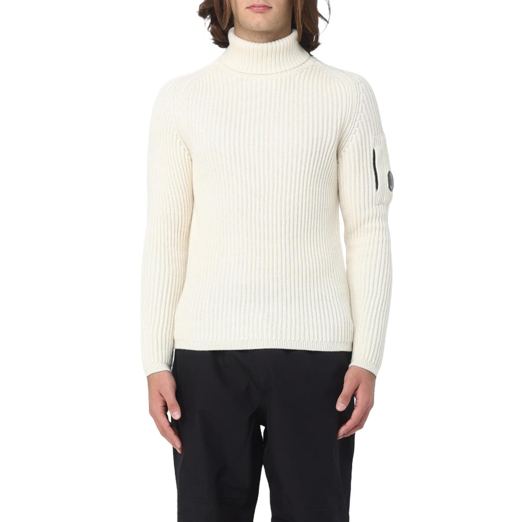 c.p. company - turtle neck re-wool panna