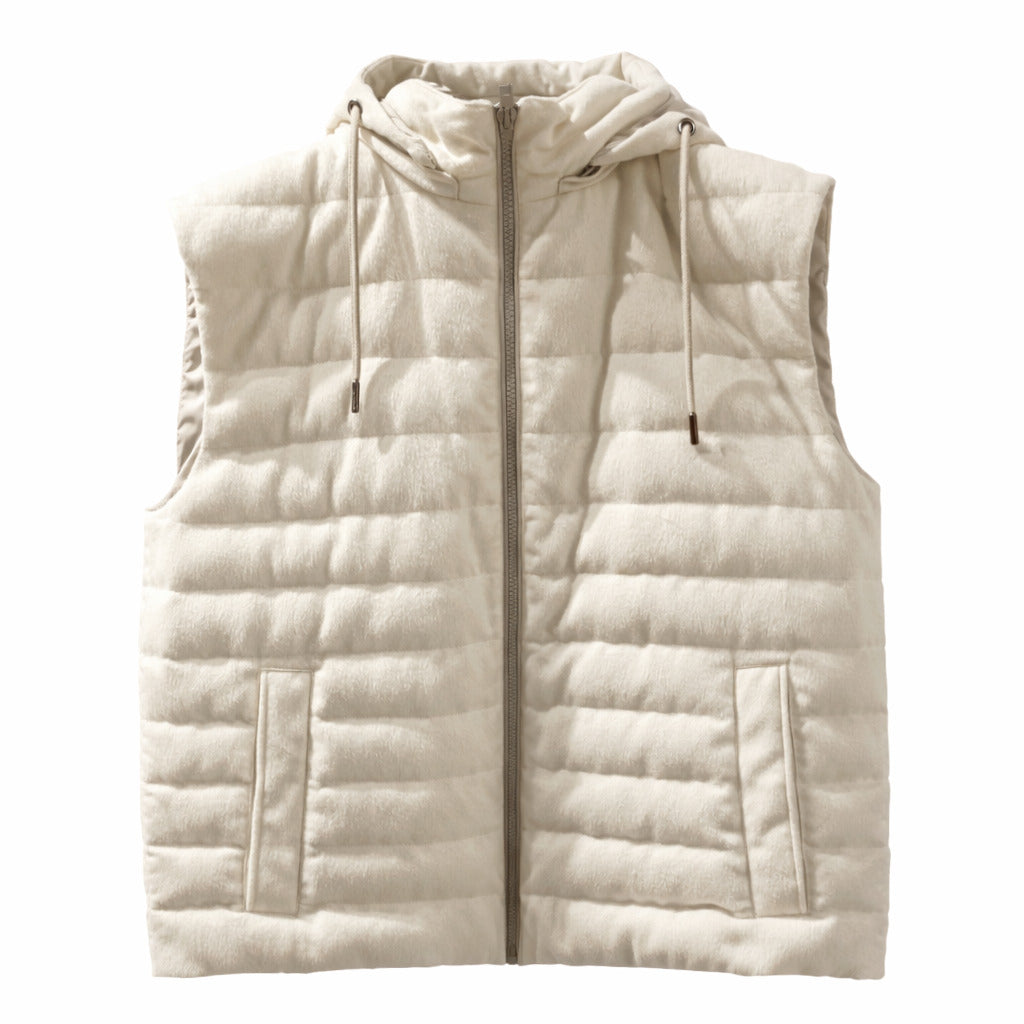 herno - Gilet trapuntato bianco