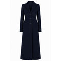 loro piana tessuto - cappotto capolavoro lungo blu