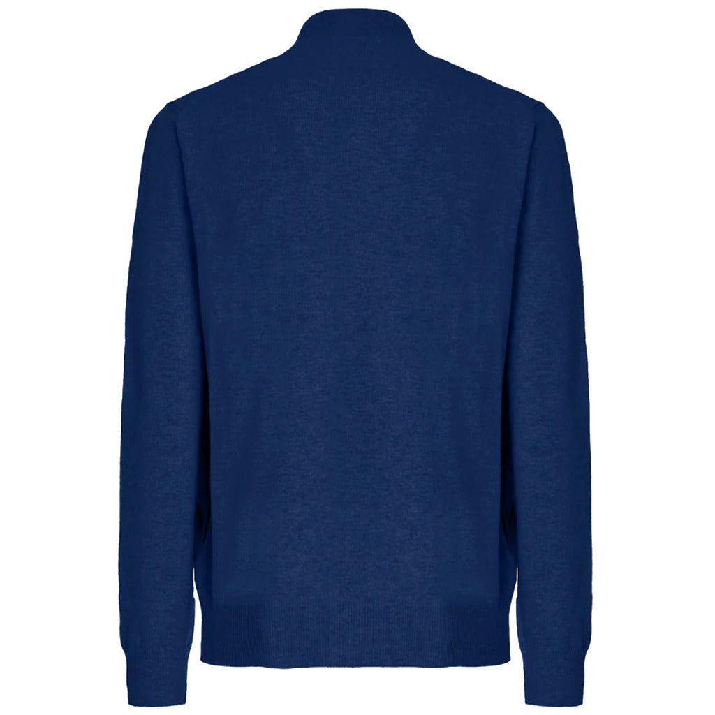 malo - cardigan zip zaffiro