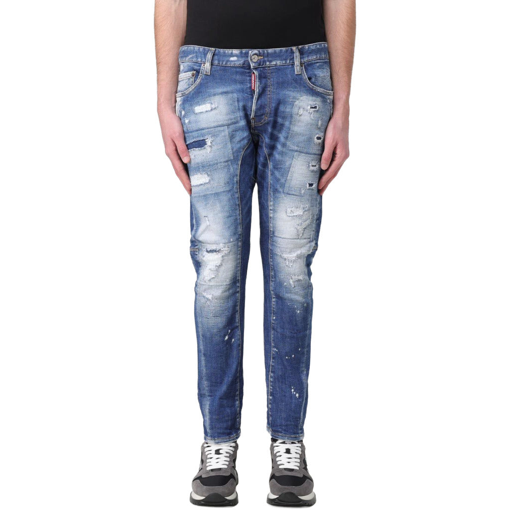 dsquared2 - denim tidy biker jeans