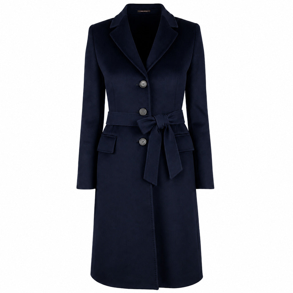 loro piana tessuto - cappotto capolavoro blu