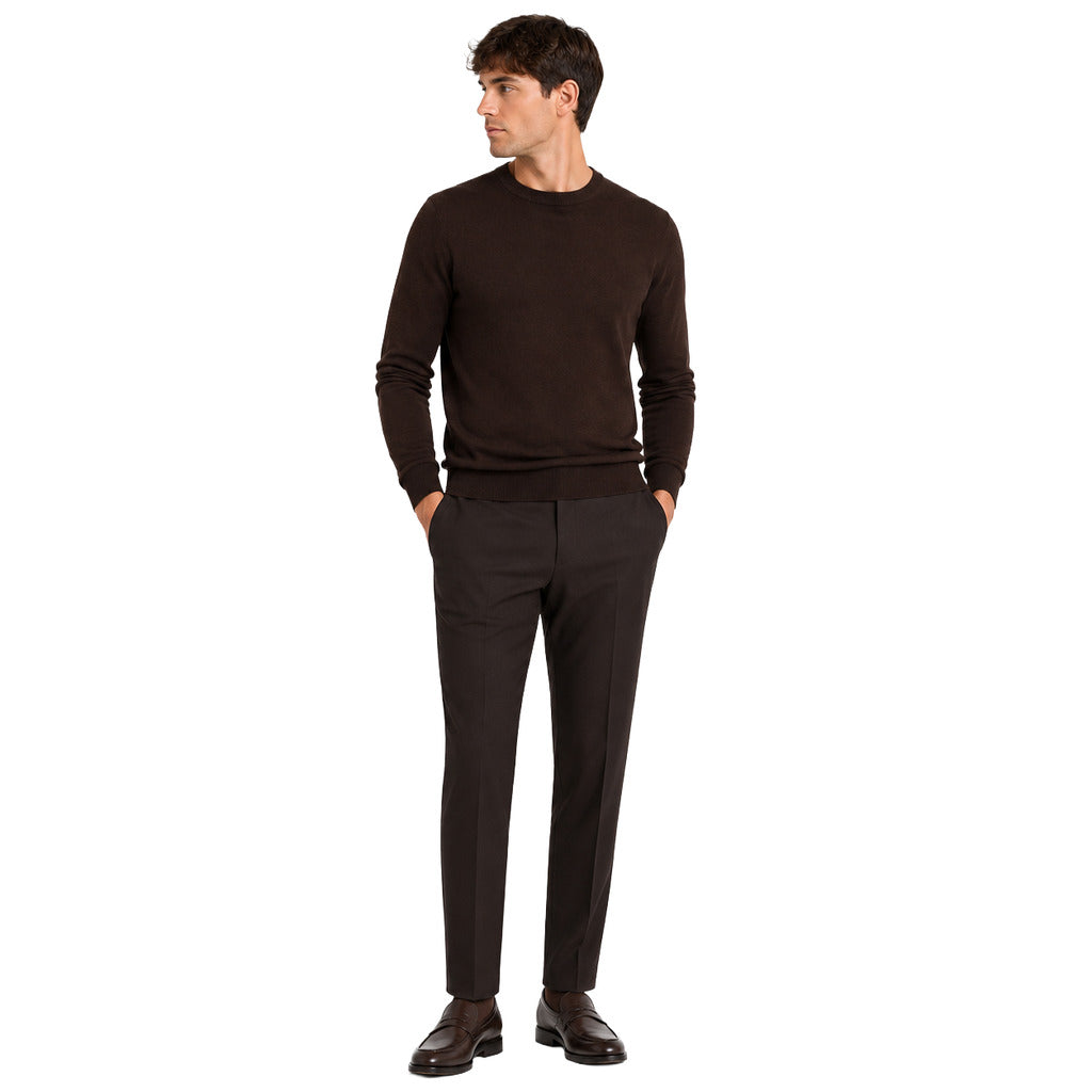 alpha studio - Maglia girocollo lana merino