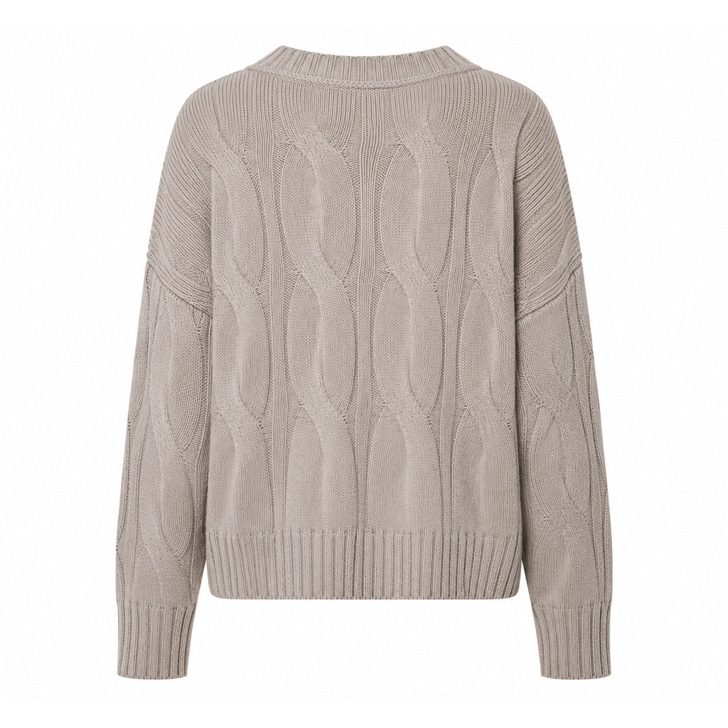 alpha studio - scollo v m/l boxy weaving