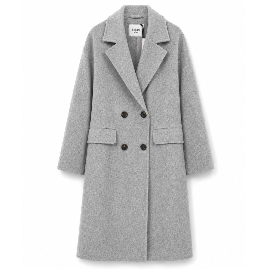 bagutta - cappotto lungo lana doppiopetto