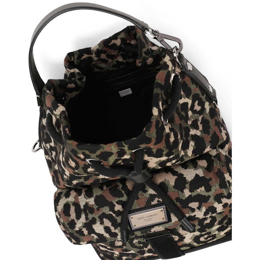 dolce & gabbana - borsa a tracolla jacquard mimetica