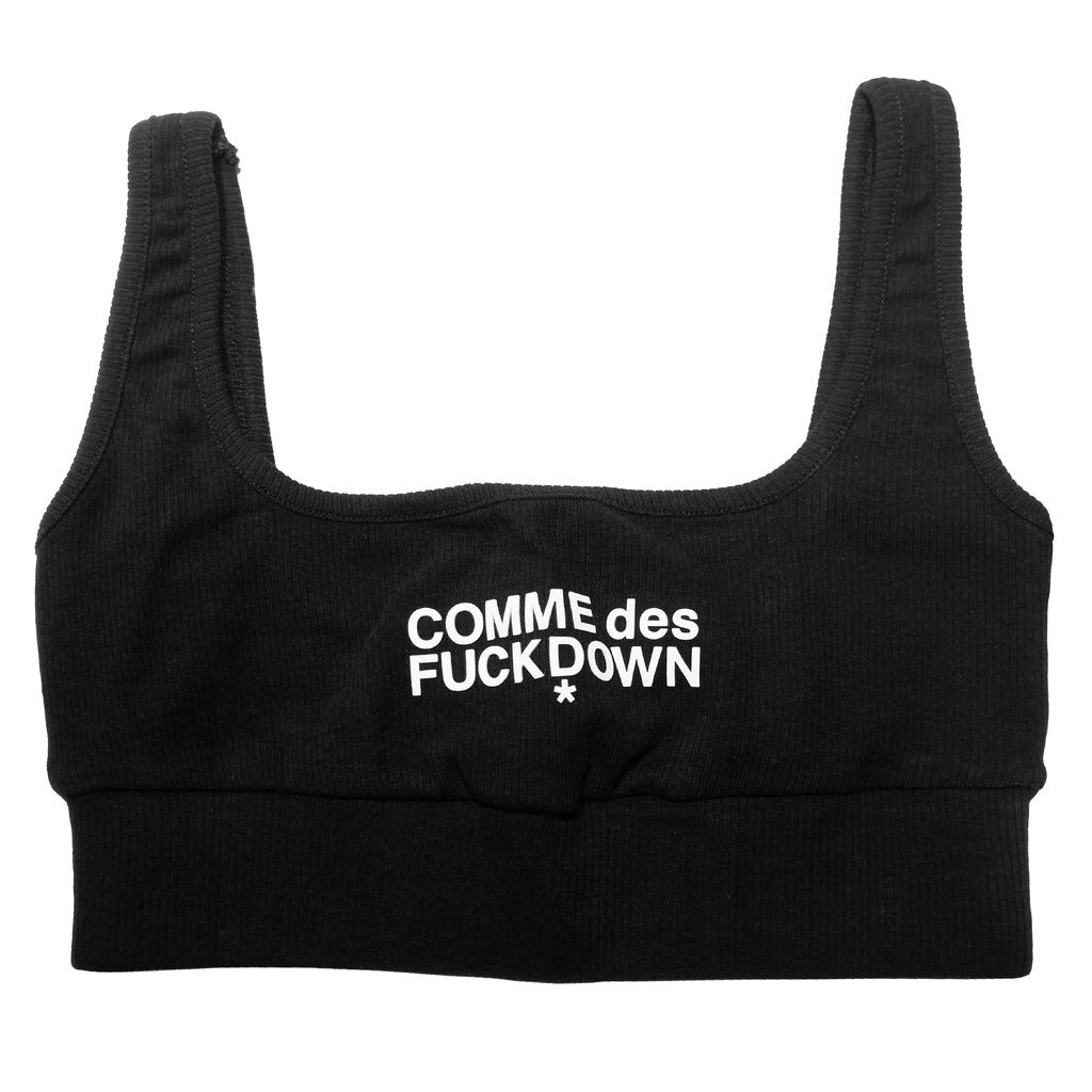 comme des fuckdown - top crop in costina