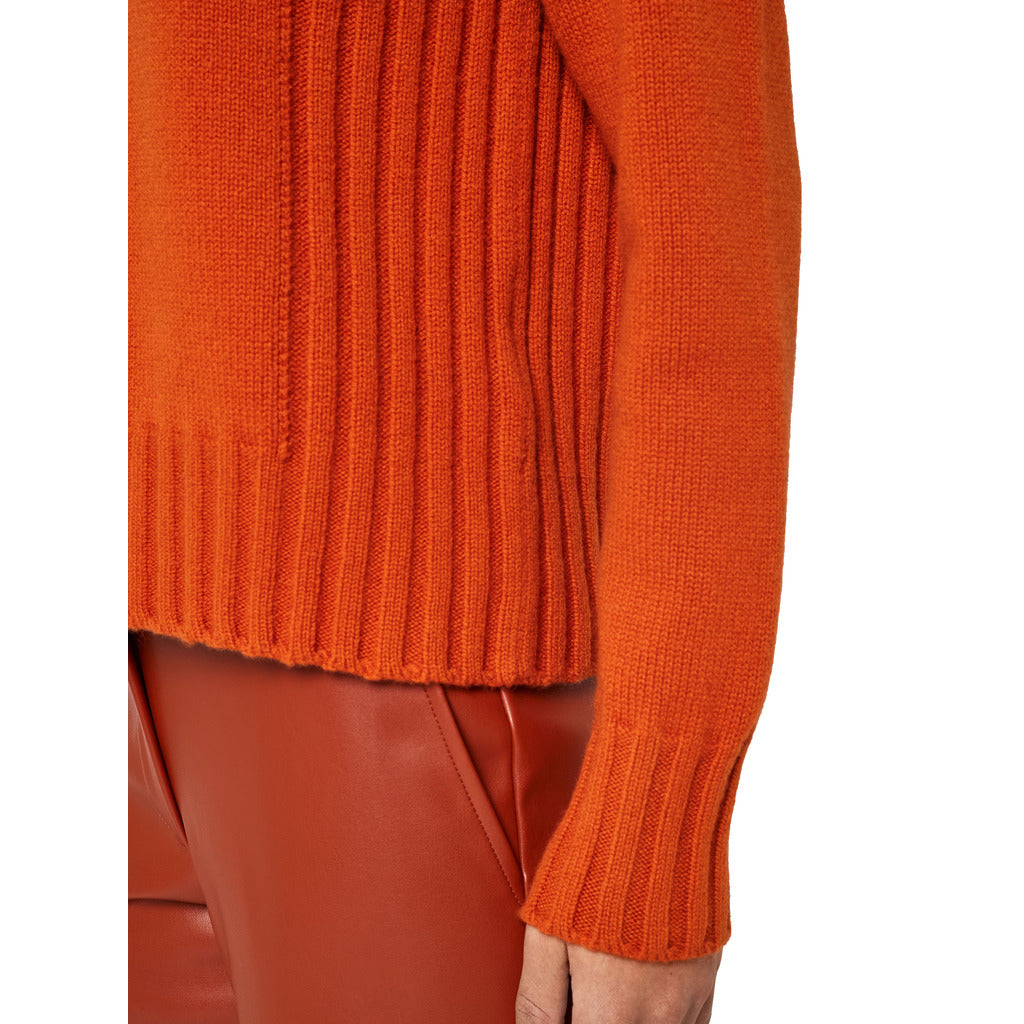 alpha studio - girocollo cashmere zucca