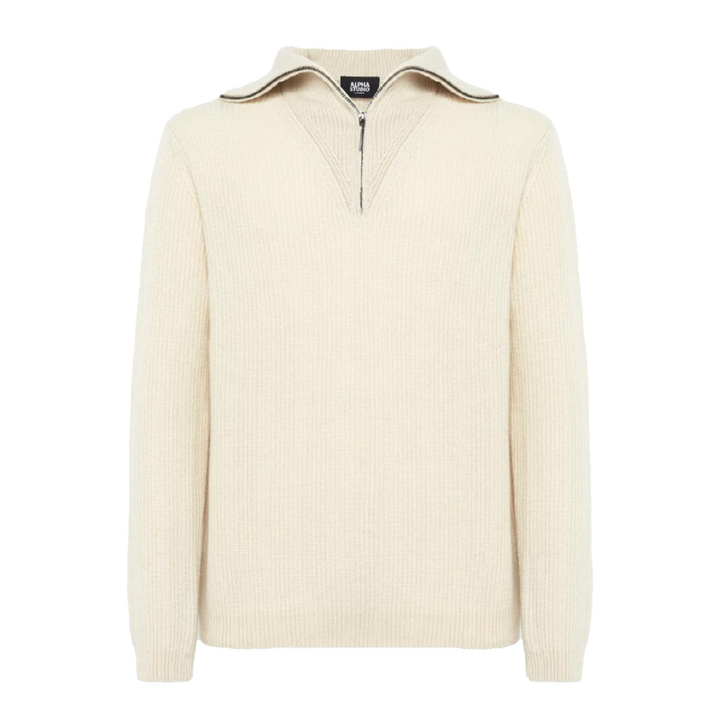 alpha studio - brioches turtleneck sweater