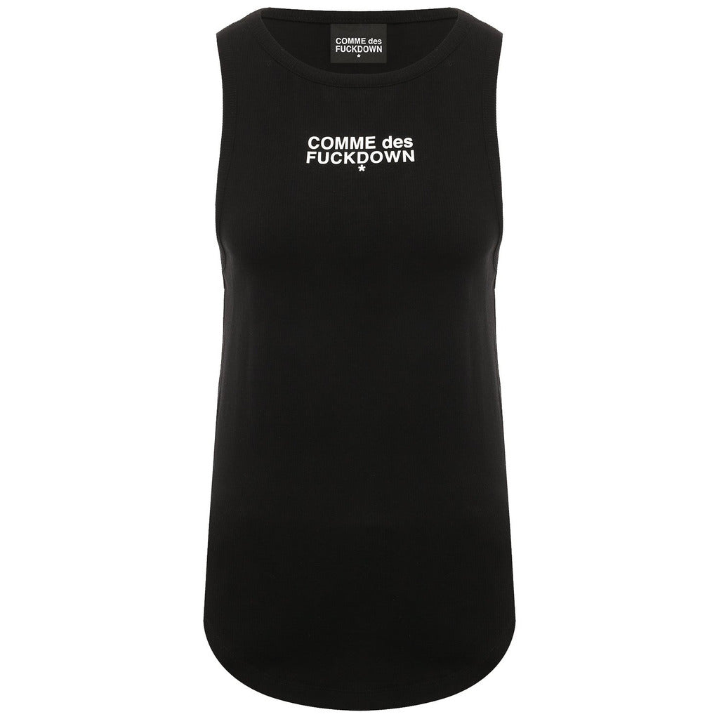 comme des fuckdown - canotta in costina nera