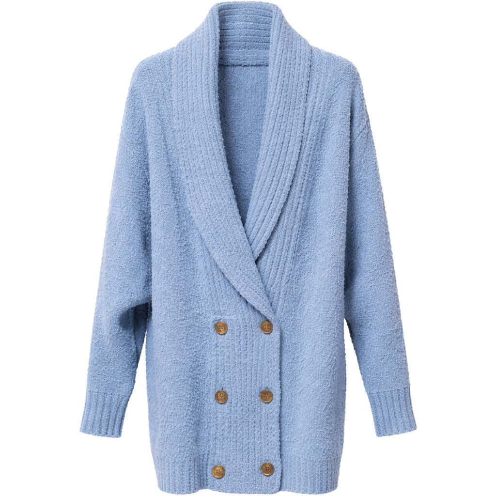 elisabetta franchi - cappotto blu doppio petto