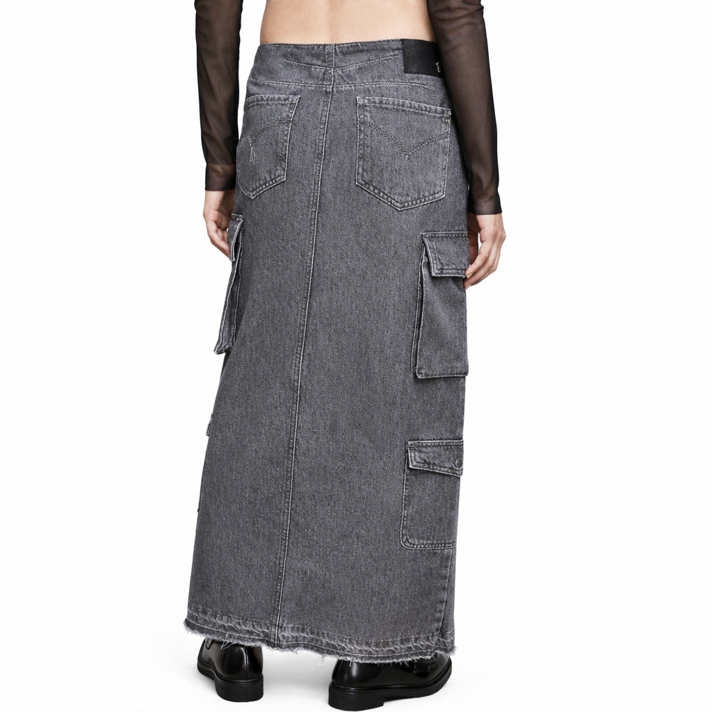 patrizia pepe - gonna grey denim