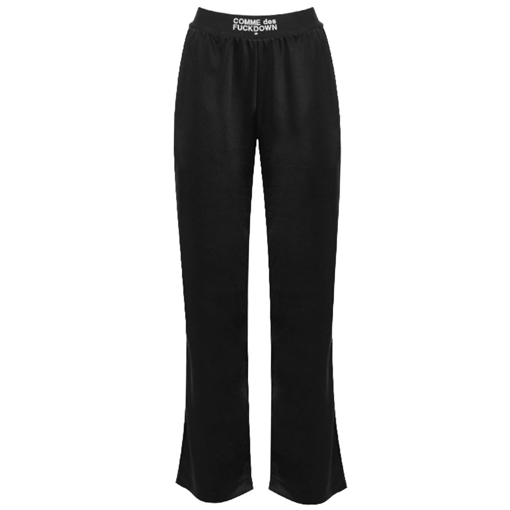 comme des fuckdown - pantaloni in raso neri