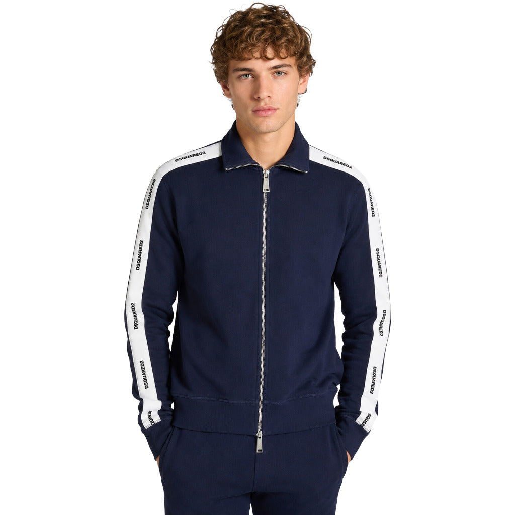 dsquared2 - felpa cotone bande logate