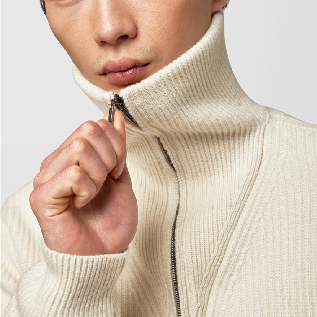 alpha studio - brioches turtleneck sweater