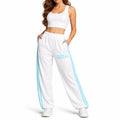 comme des fuckdown - Pantalone in triacetato con bande