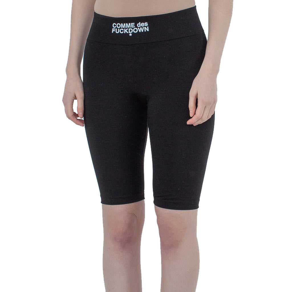 comme des fuckdown - leggings in cotone nero