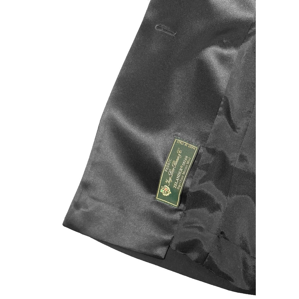 loro piana tessuto - completo doppiopetto nero