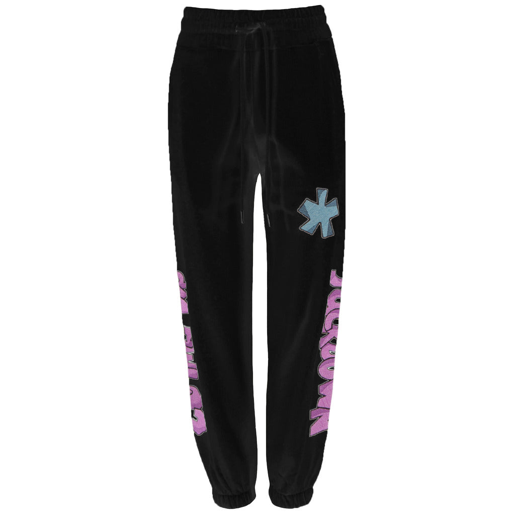 comme des fuckdown - pantaloni felpa ricamo