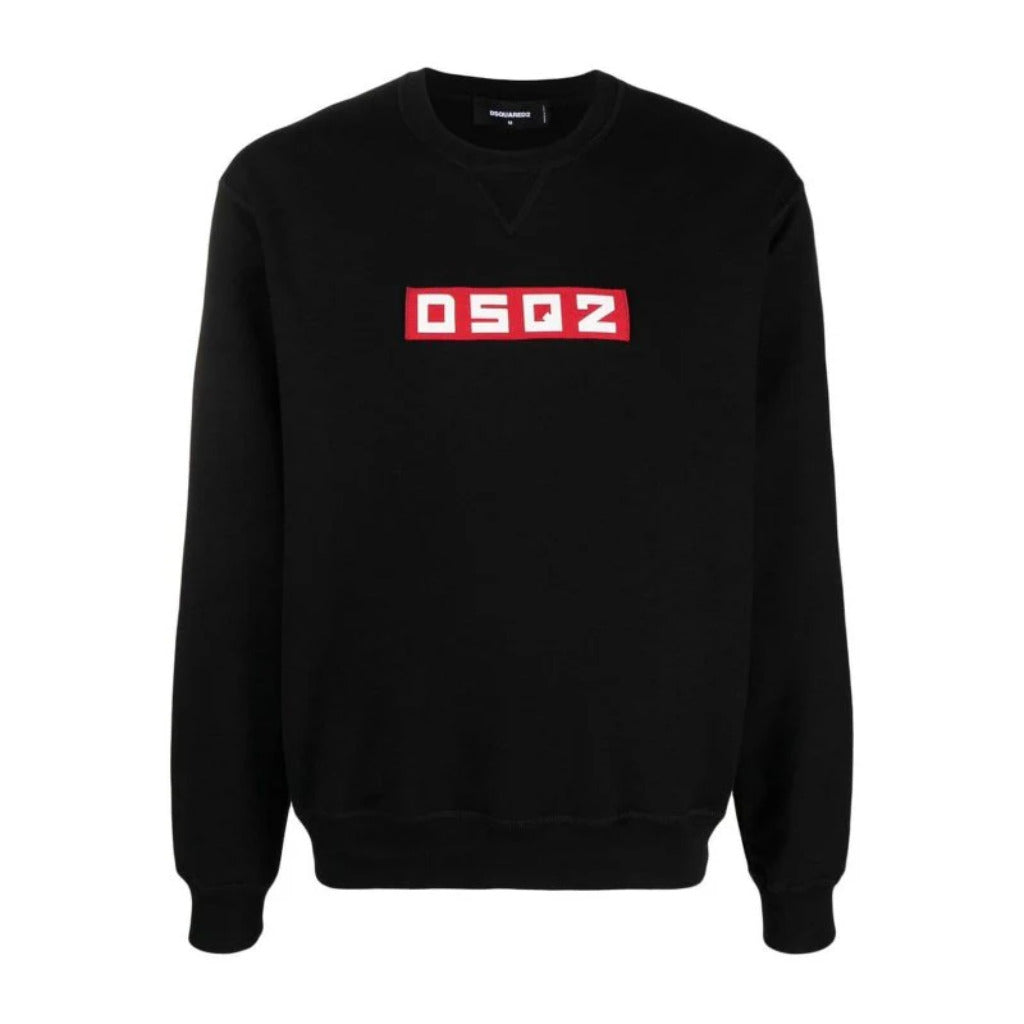 dsquared2 - felpa girocollo patch logo