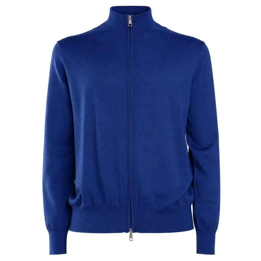 bagutta - cardigan finezza 16 bluette
