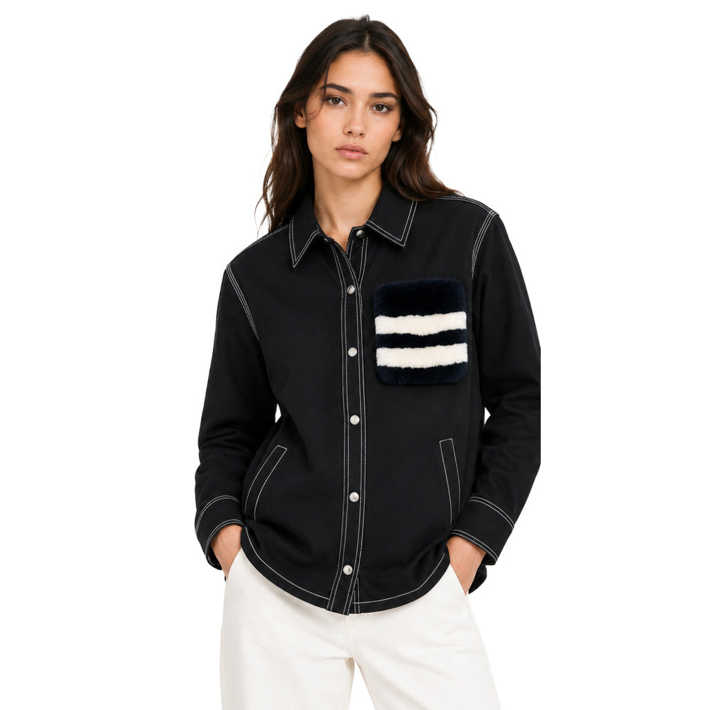 moose knuckles - Camicia taschino con pelo