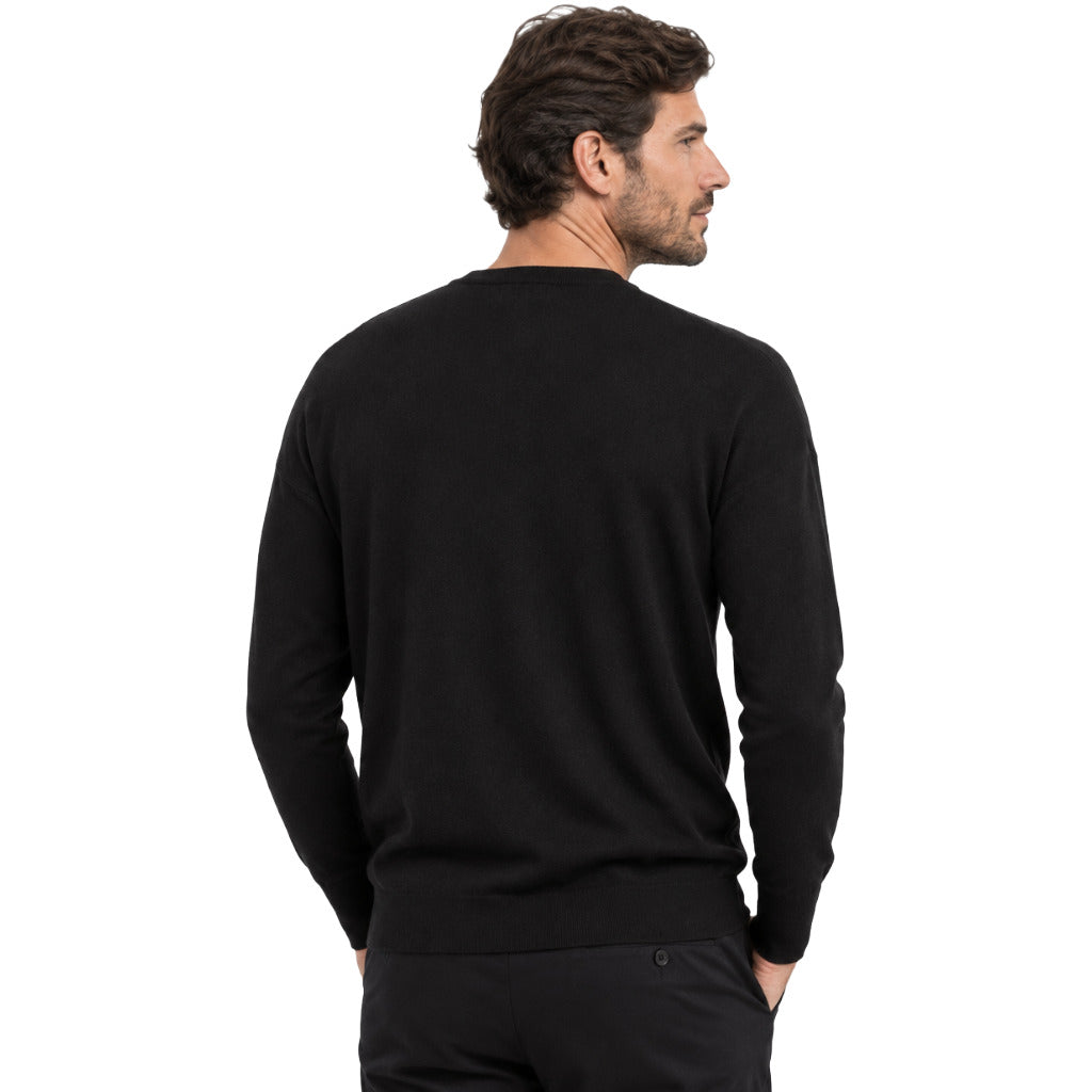 alpha studio - maglia girocollo con bottoni