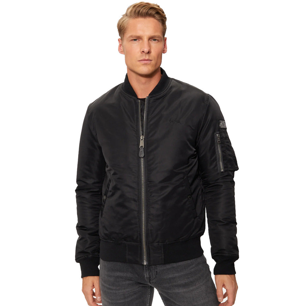 schott nyc - airforce jacket black
