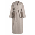 loro piana tessuto - cappotto lungo trapuntato