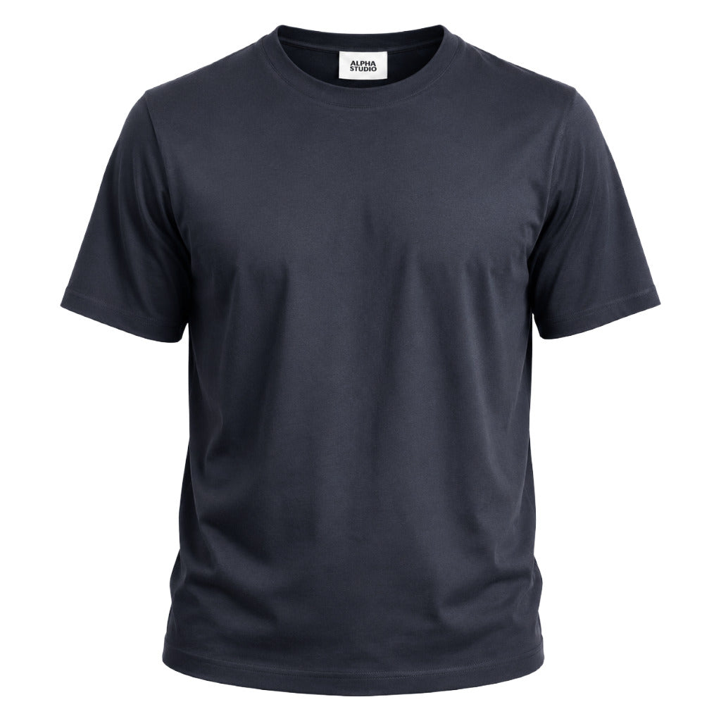 alpha studio - t-shirt jersey stretch corta