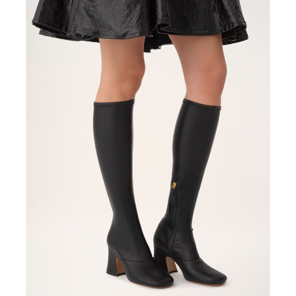 chloé - janis heeled boot black