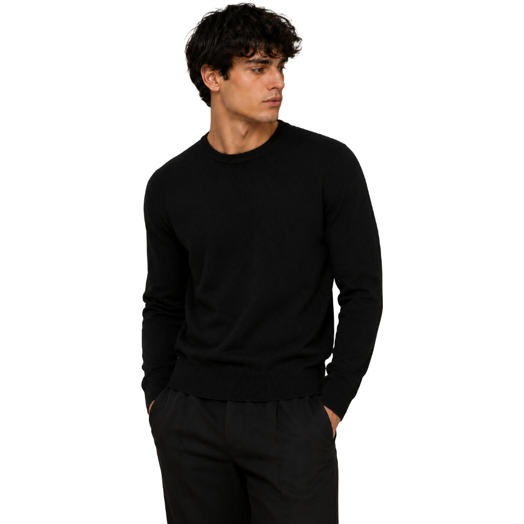 alpha studio - maglia girocollo seta e cashmere