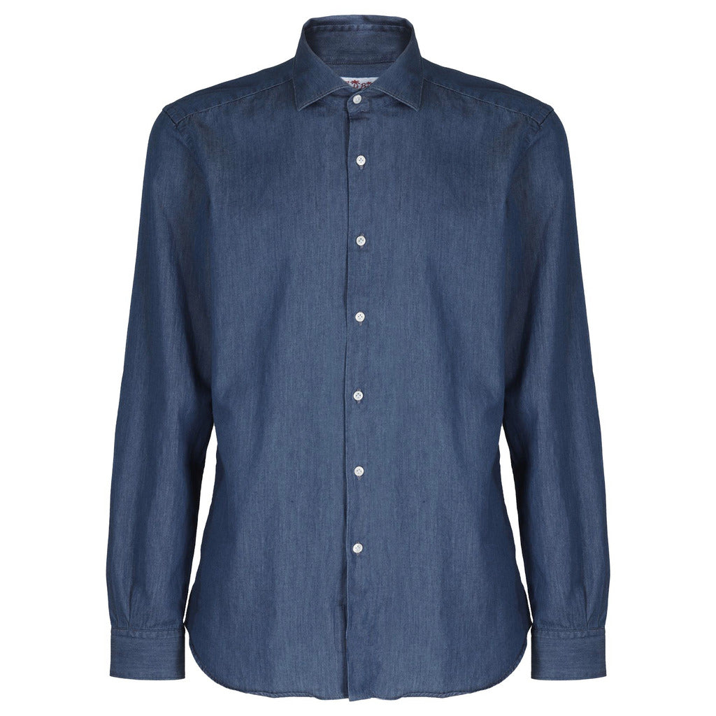 mc2 saint barth - camicia denim blu scuro